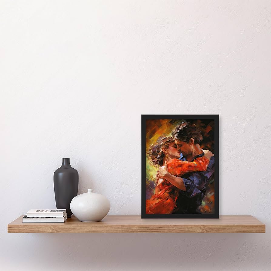 Amazon.com: Artery8 Lover's Kiss Oil Painting Passionate